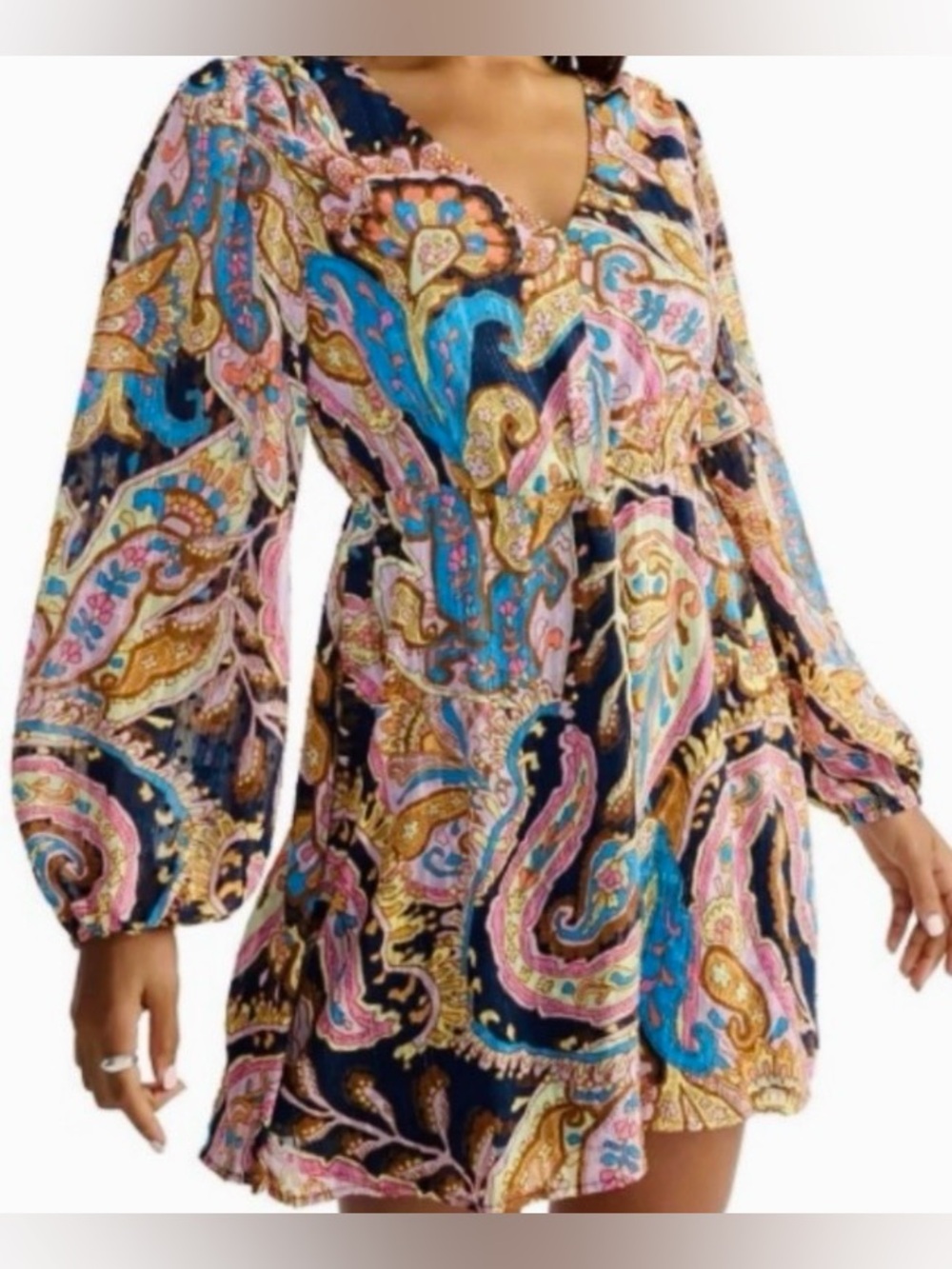 Sanctuary Girls Day Out Multi Color Mini Dress In Tapestry Print: Small